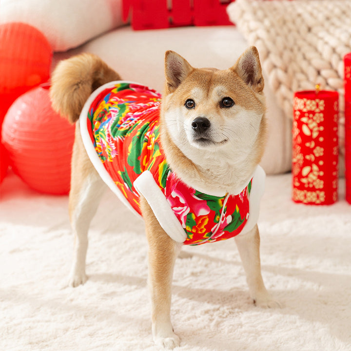 Winter coat for dogs, flannel, two-legged