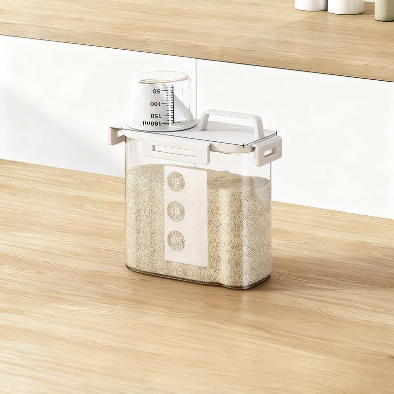 Plastic storage container with lid, airtight