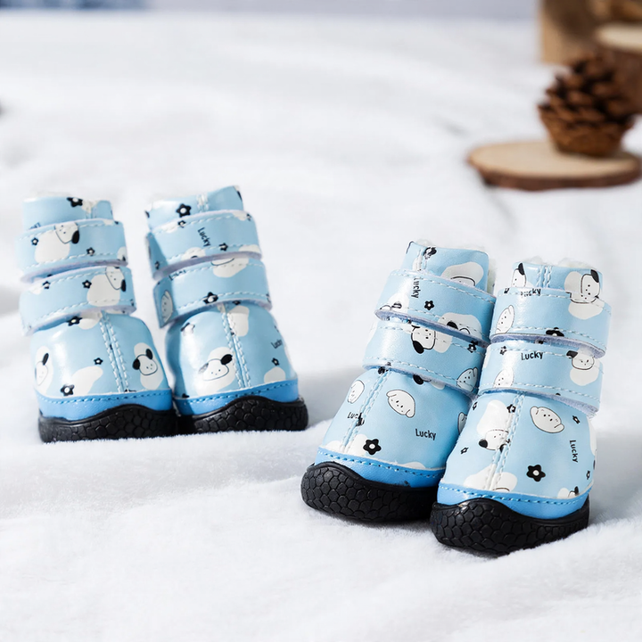 Dog shoes with fleece lining, non-slip