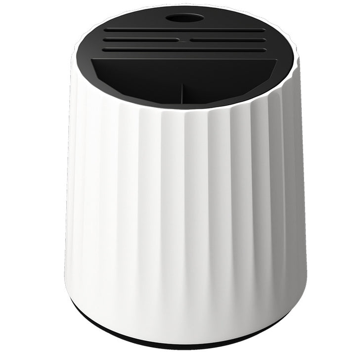 Rotating knife holder with cutlery compartment