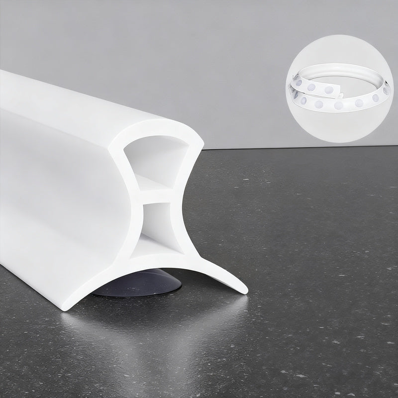 Silicone sealing strip for shower, adjustable