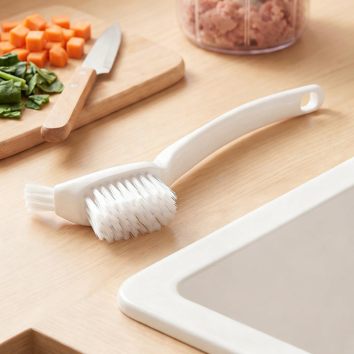 Special brush for kitchen machines and mixers