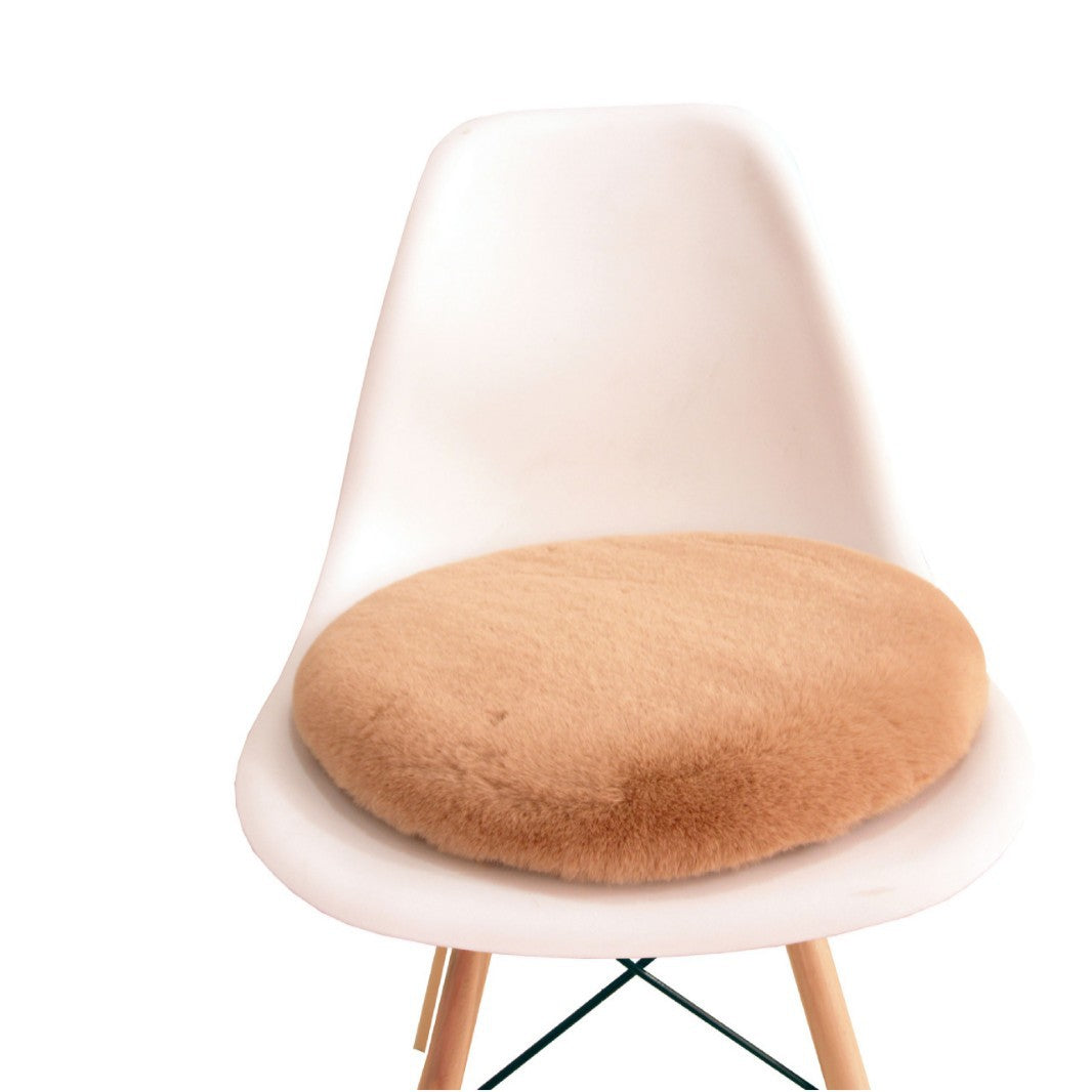 Round seat cushion made of cotton and linen