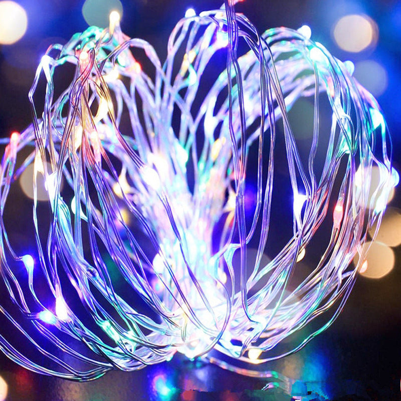 LED string lights with button cell battery, 1–3 m