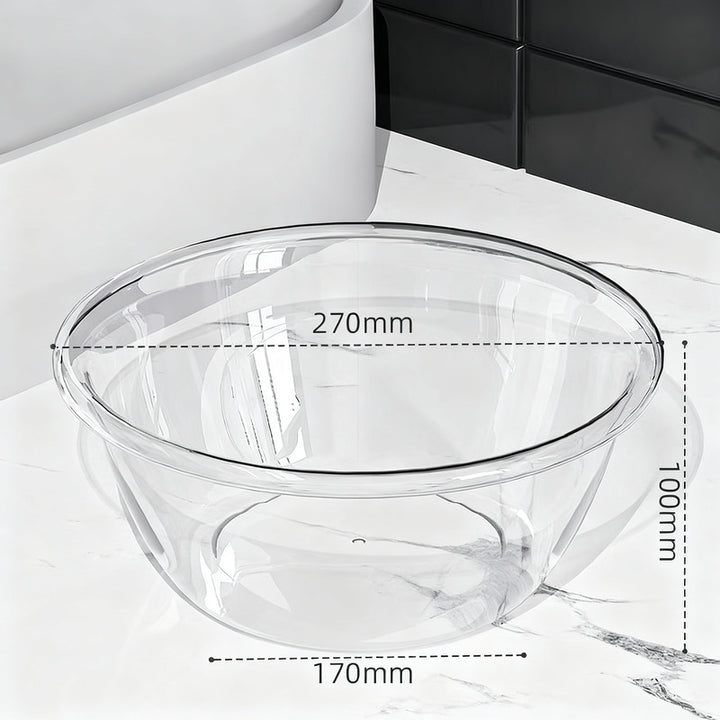 Plastic sink, transparent, robust