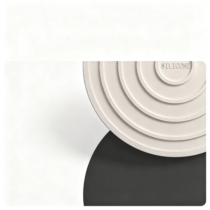 Silicone coaster, heat-resistant, round