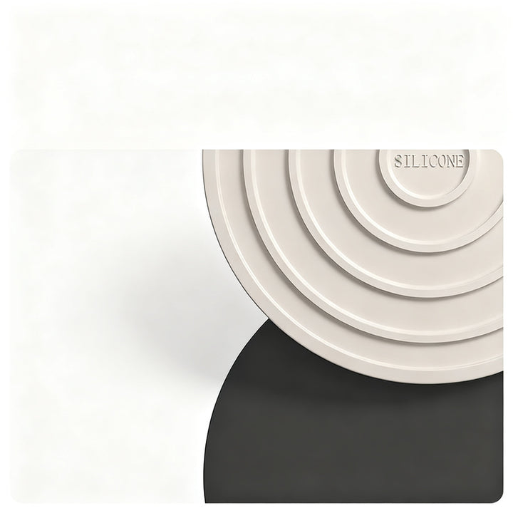 Silicone coaster, heat-resistant, round
