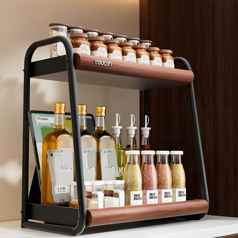 Spice rack, 2-layer, Vintage style