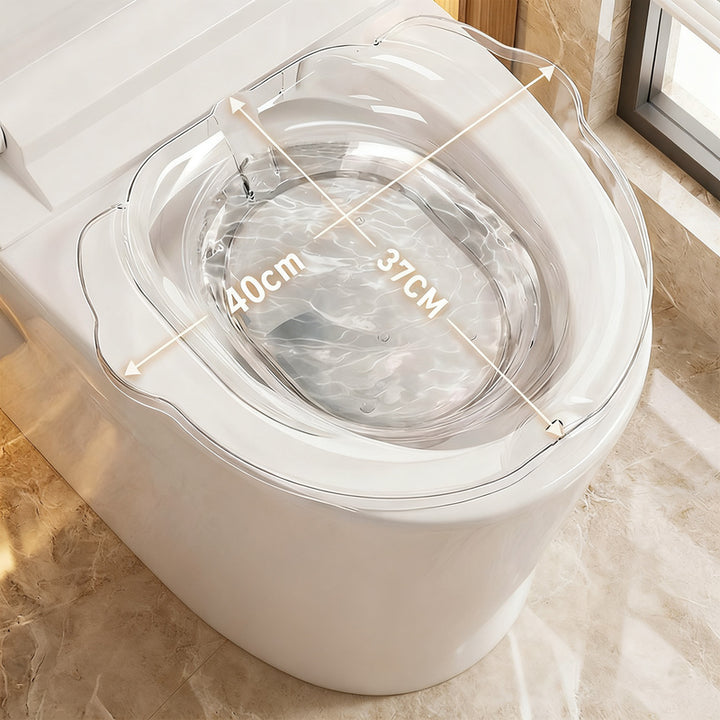 Plastic sitting bathtub