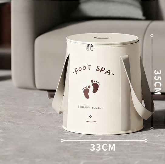 Portable foot bath made of PVC, foldable