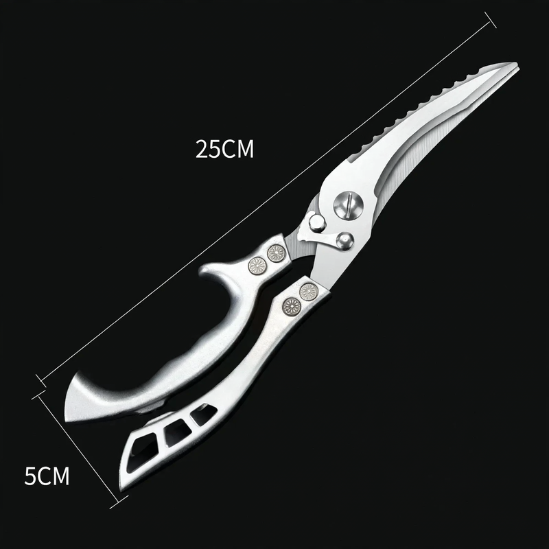Kitchen scissors made of stainless steel