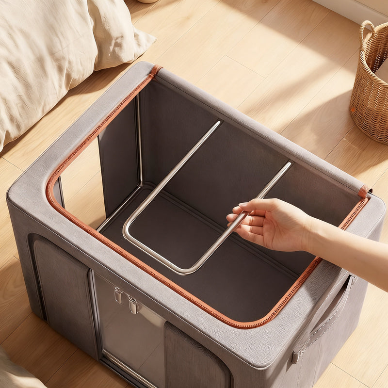 Foldable storage box made of fabric, 50–60 L