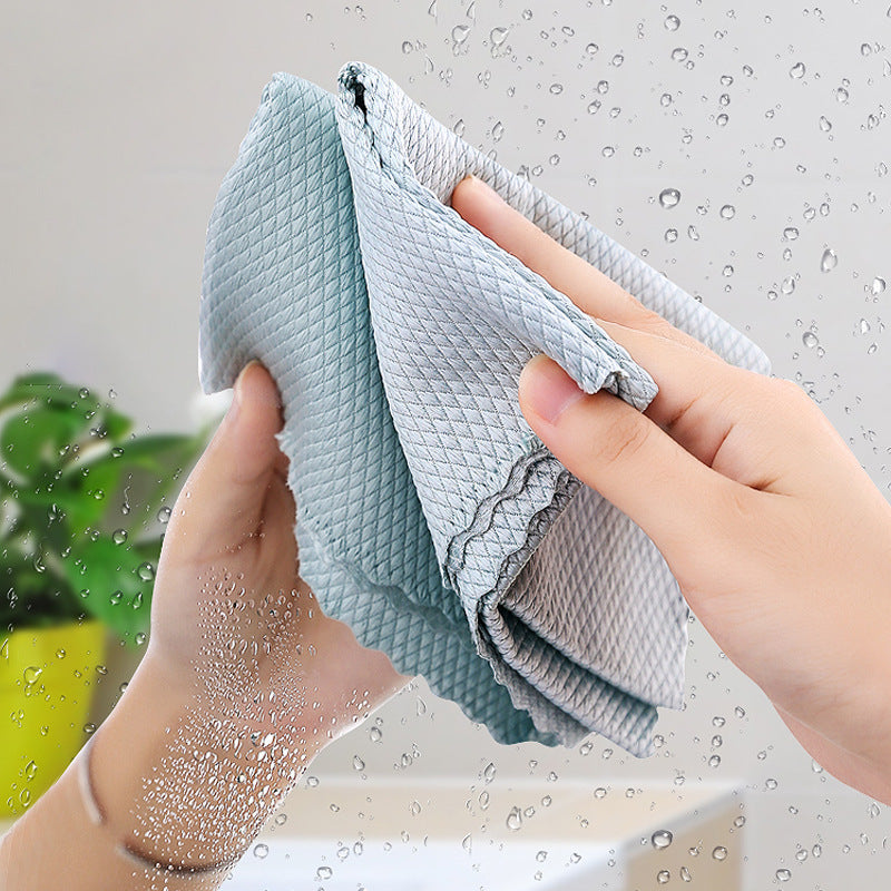 Microfiber cleaning cloths, 4-piece set