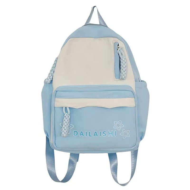 Nylon-Backpack, breathable, solid colors