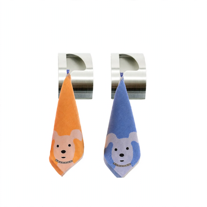 Towel clamp, stainless steel, suction cup, semicircular