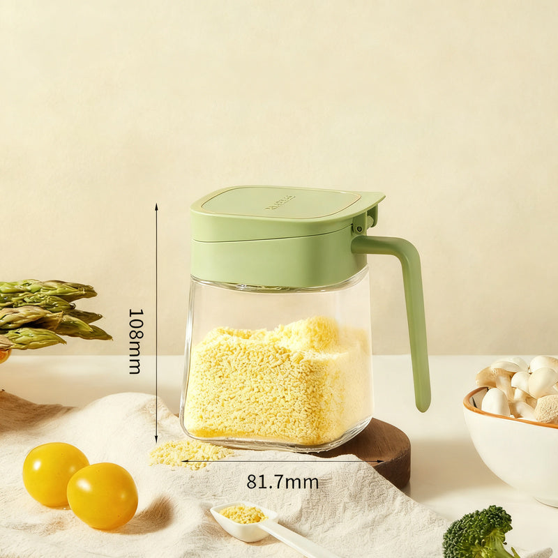 Glass spice boxes with lid, modern