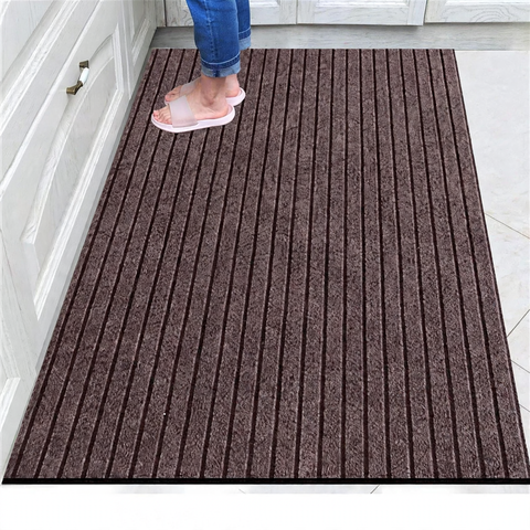 Striped doormat made of PVC