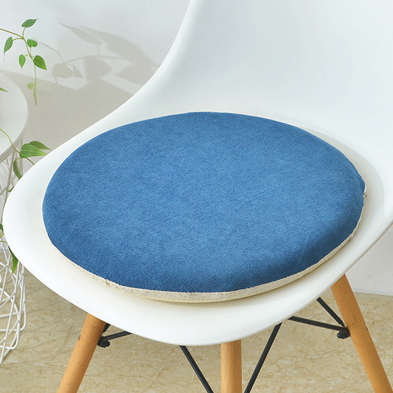 Round seat cushion made of cotton and linen