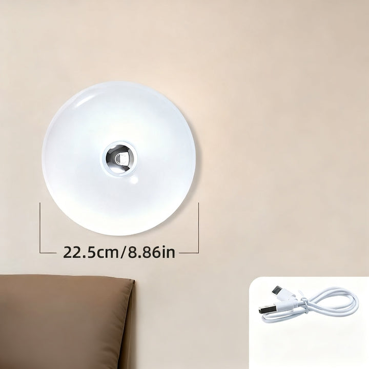 Donut table lamp with battery, three color temperatures