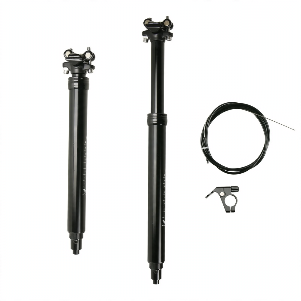 Aluminum seat post, 125 mm adjustable stroke, various diameters