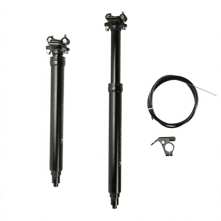 Aluminum seat post, 125 mm adjustable stroke, various diameters