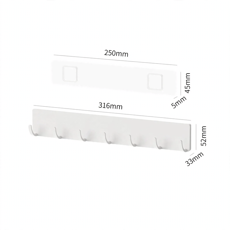 Wall-mounted spice rack without drilling