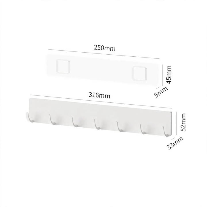 Wall-mounted spice rack without drilling