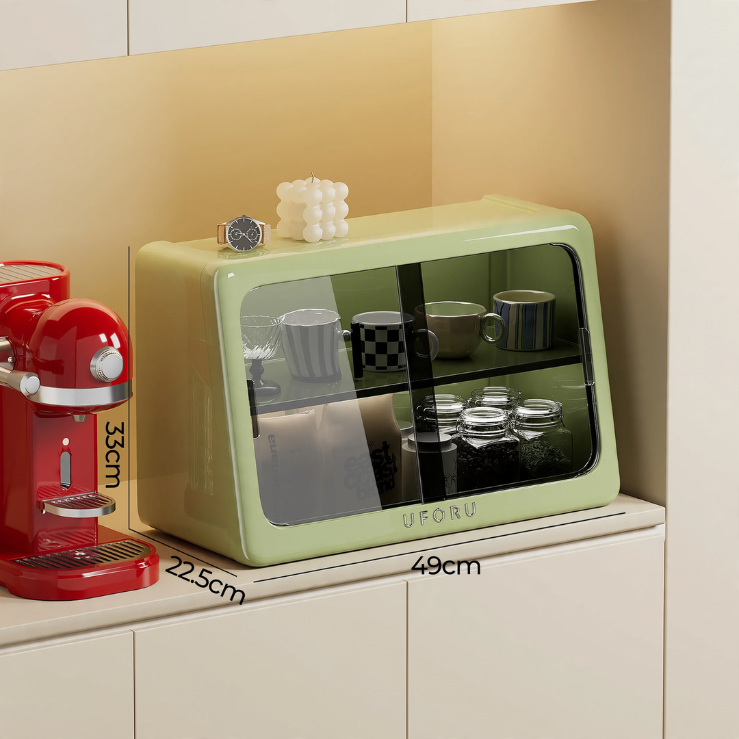 Bag display, two-tier, no drilling