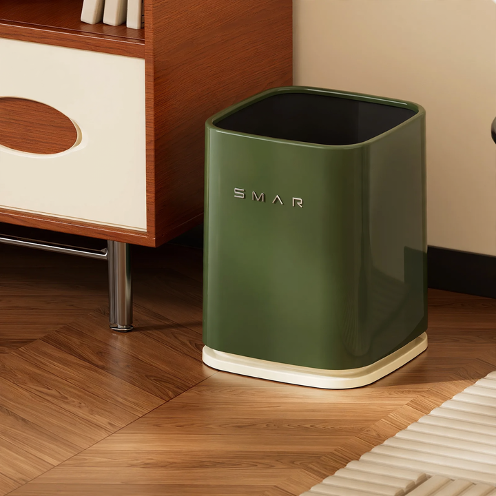 Double waste bin with wheels, 12 L