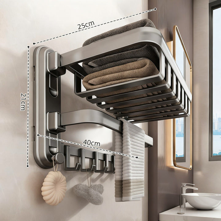 Towel holder with suction cup for bathroom