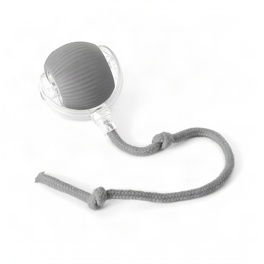 Interactive play ball for cats made of silicone
