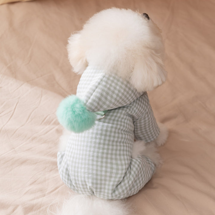 Dog jacket with four legs, cotton, padded