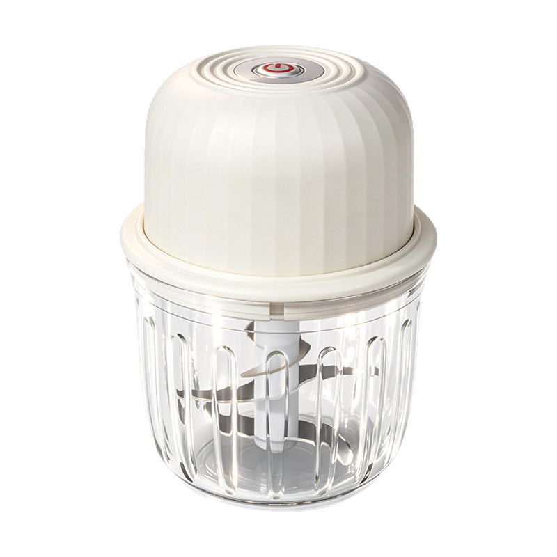 Electric garlic chopper, portable