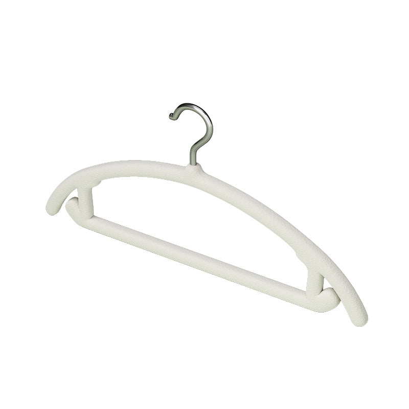 Flocked coat hangers, non-slip, reinforced