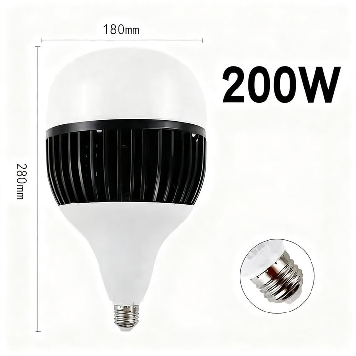 LED ball lamp E27, 50–200 W