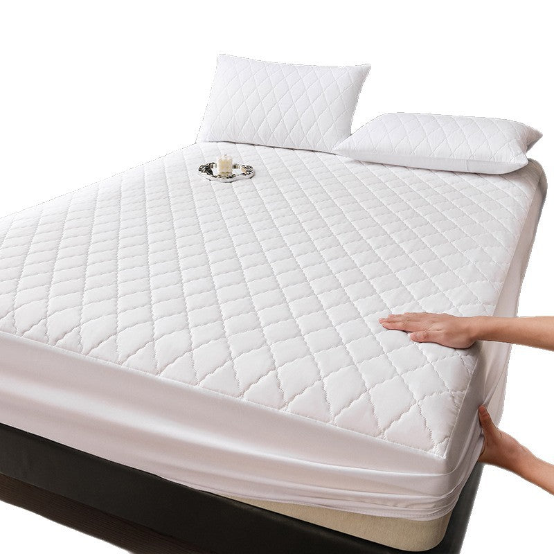 Waterproof fitted sheet with padding
