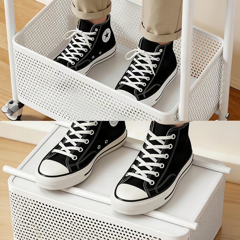 Multi-purpose trolley with shelves, 2-layer