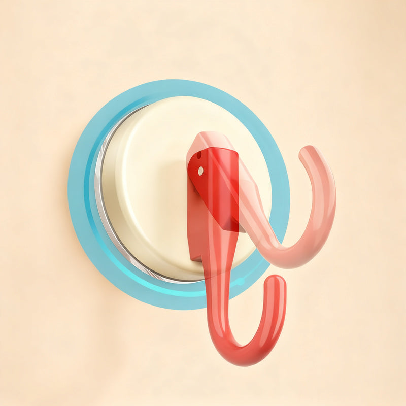 Suction cup hook made of plastic