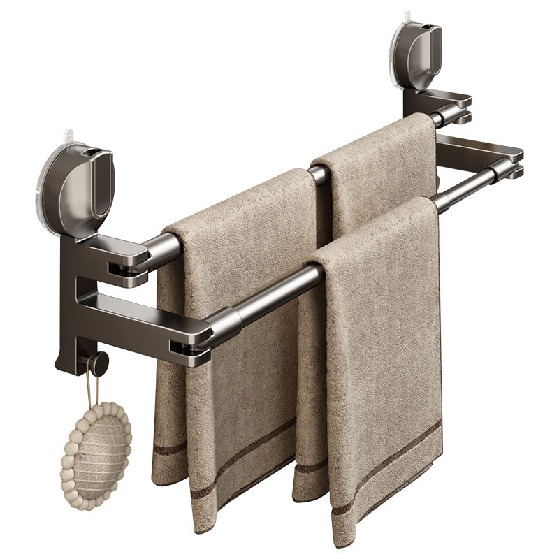 Towel holder with suction cup, extendable