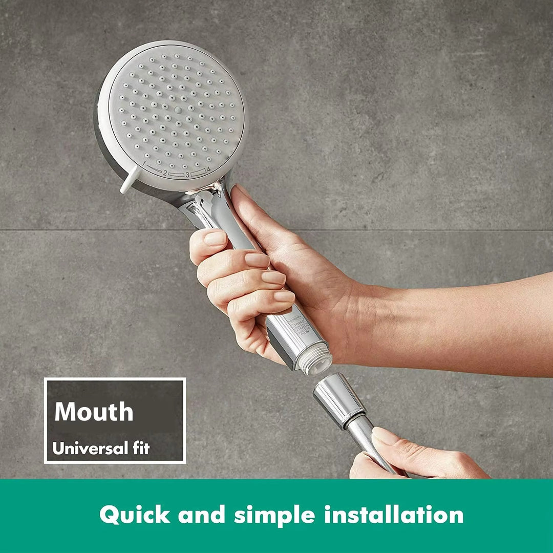 Faucet attachment with shower head and filtration