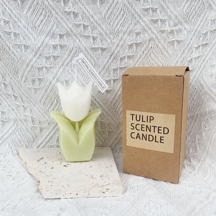 Handmade Scented Candle, Tulip Shape, Soy Wax