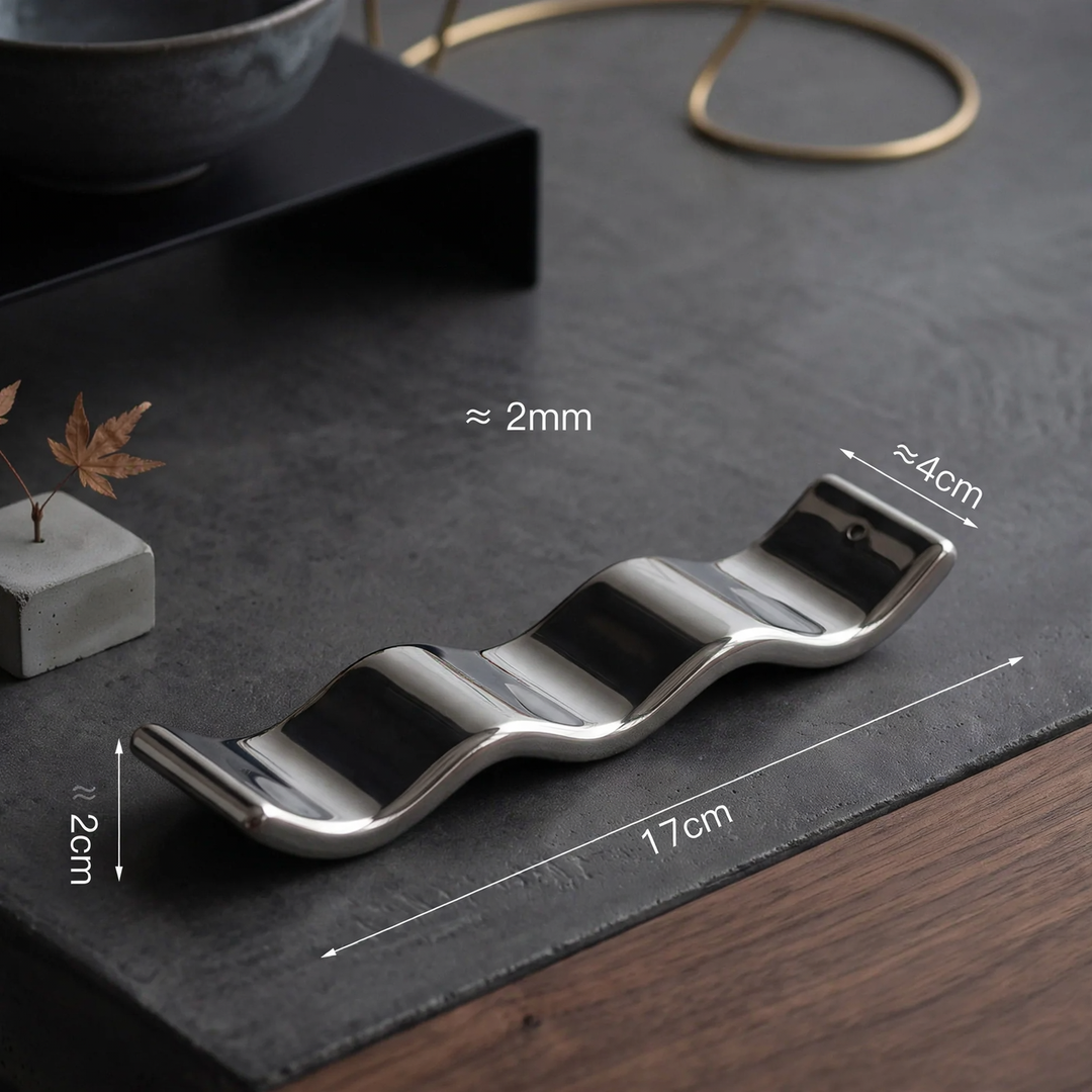 Ceramic incense stick holder, round
