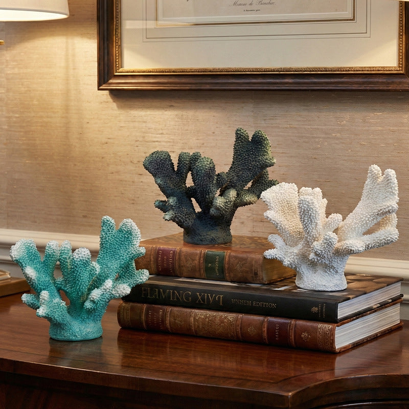 Resin coral figure, European style