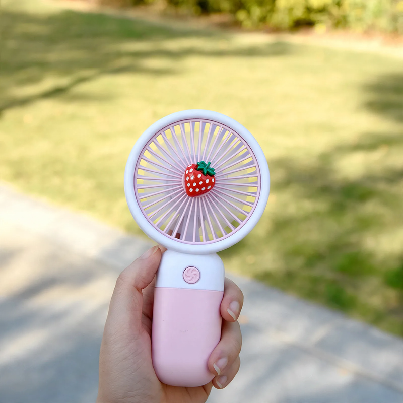 Portable hand fan with battery, 3 levels