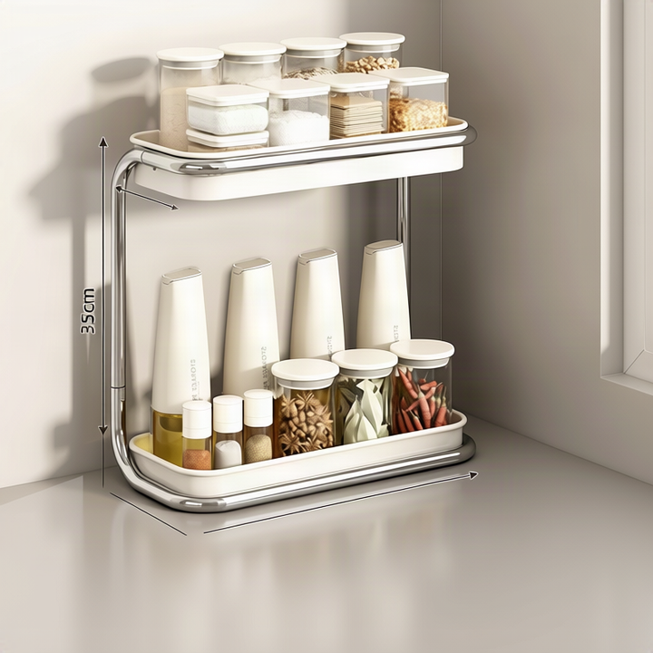 Spice rack, 2-tier, modern