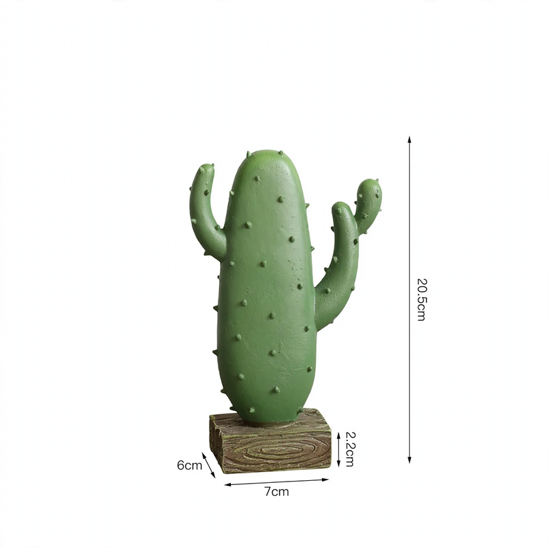 Resin decorative figure cactus, Nordic design