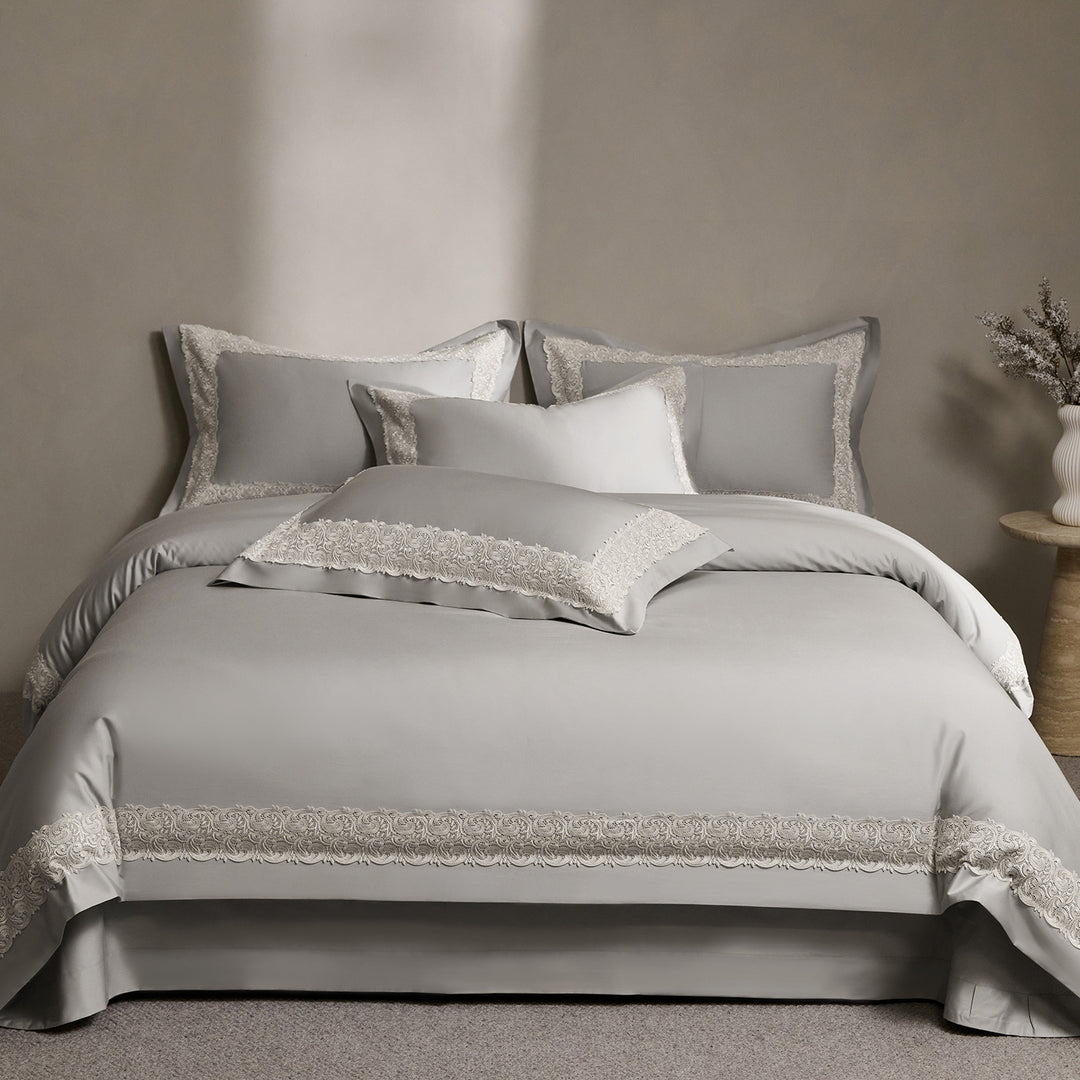 Cotton bedding set, 4-piece, elegant
