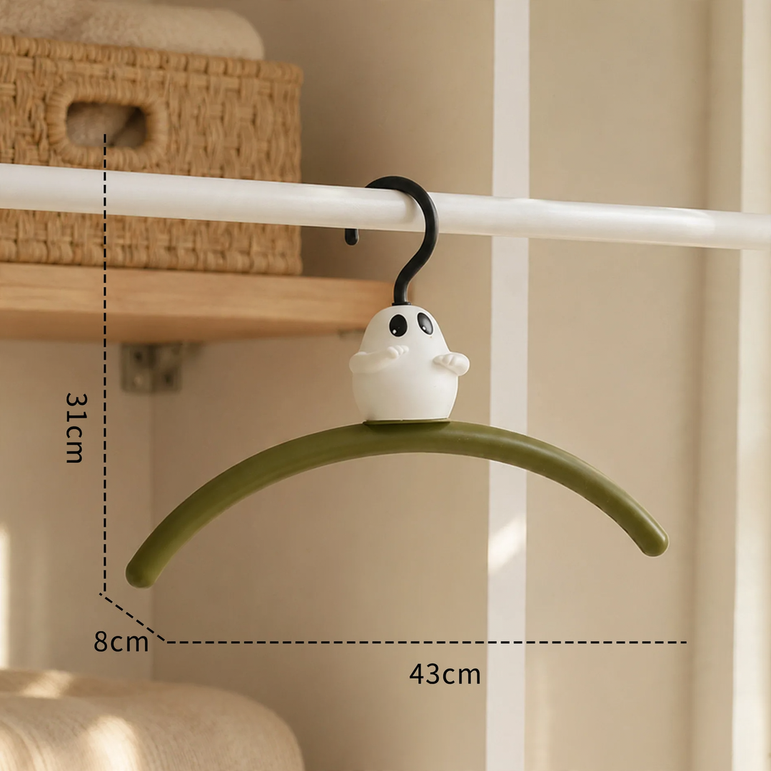 Hanger with ghost design, scratch-free and non-slip