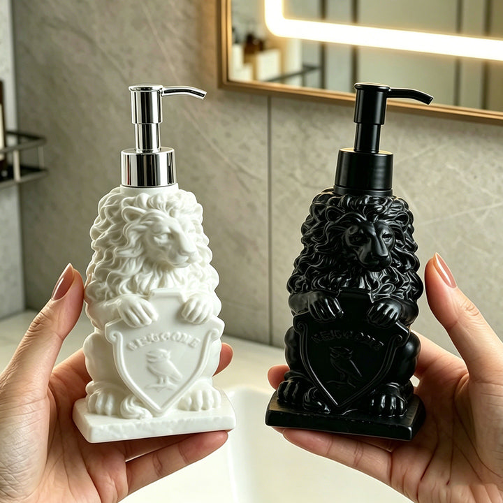 Lion Soap Dispenser with Pump Closure