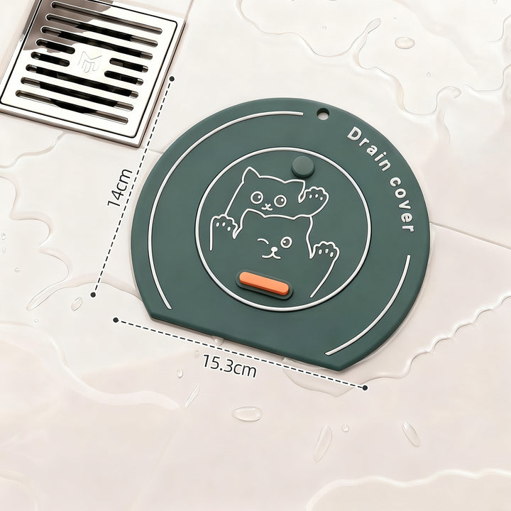 PVC floor drain mat, odor-tight